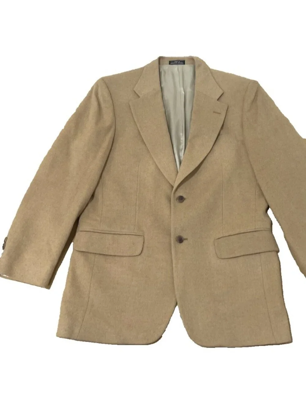 Club Room Mens 100% Camel Hair Blazer Macy's Vintage USA Made Vintage Size 42